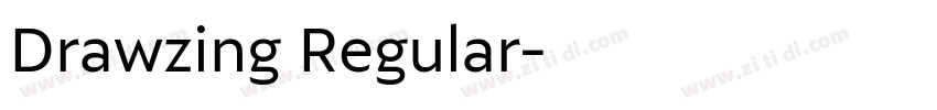 Drawzing Regular字体转换